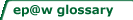 click this link to go to programme glossary